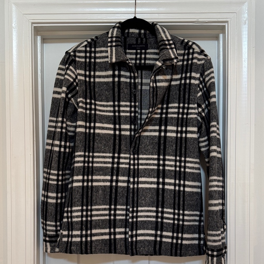 All Saints Checkered Shirt Jacket